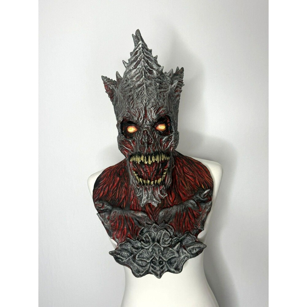 Ghoulish Productions King Reaper Fire Latex Face Mask Horror Halloween Cosplay